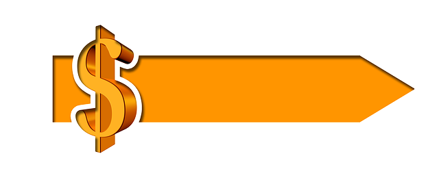 dolar, oranžová šipka